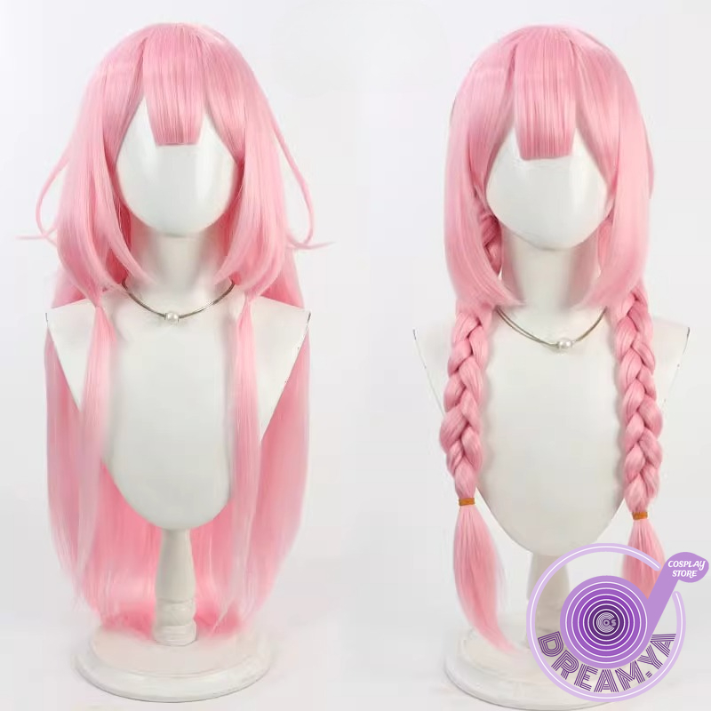 Synthetic Wigs - Suou Sango Cosplay Wig Vtuber Pink