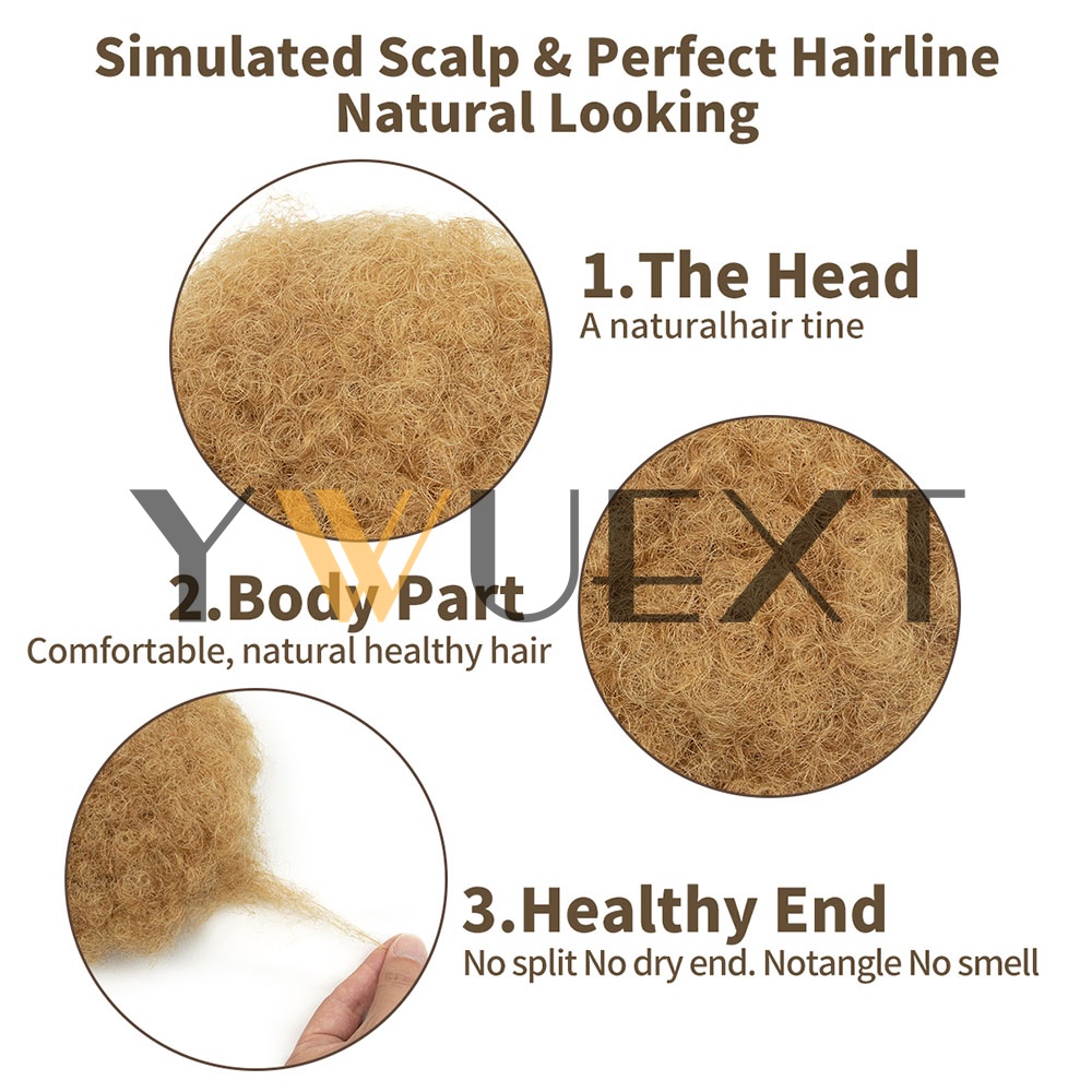 YWUEXT Honey Gold Afro Kinky P - Drawstring Afro Curly Puff Ponytail recension och pris