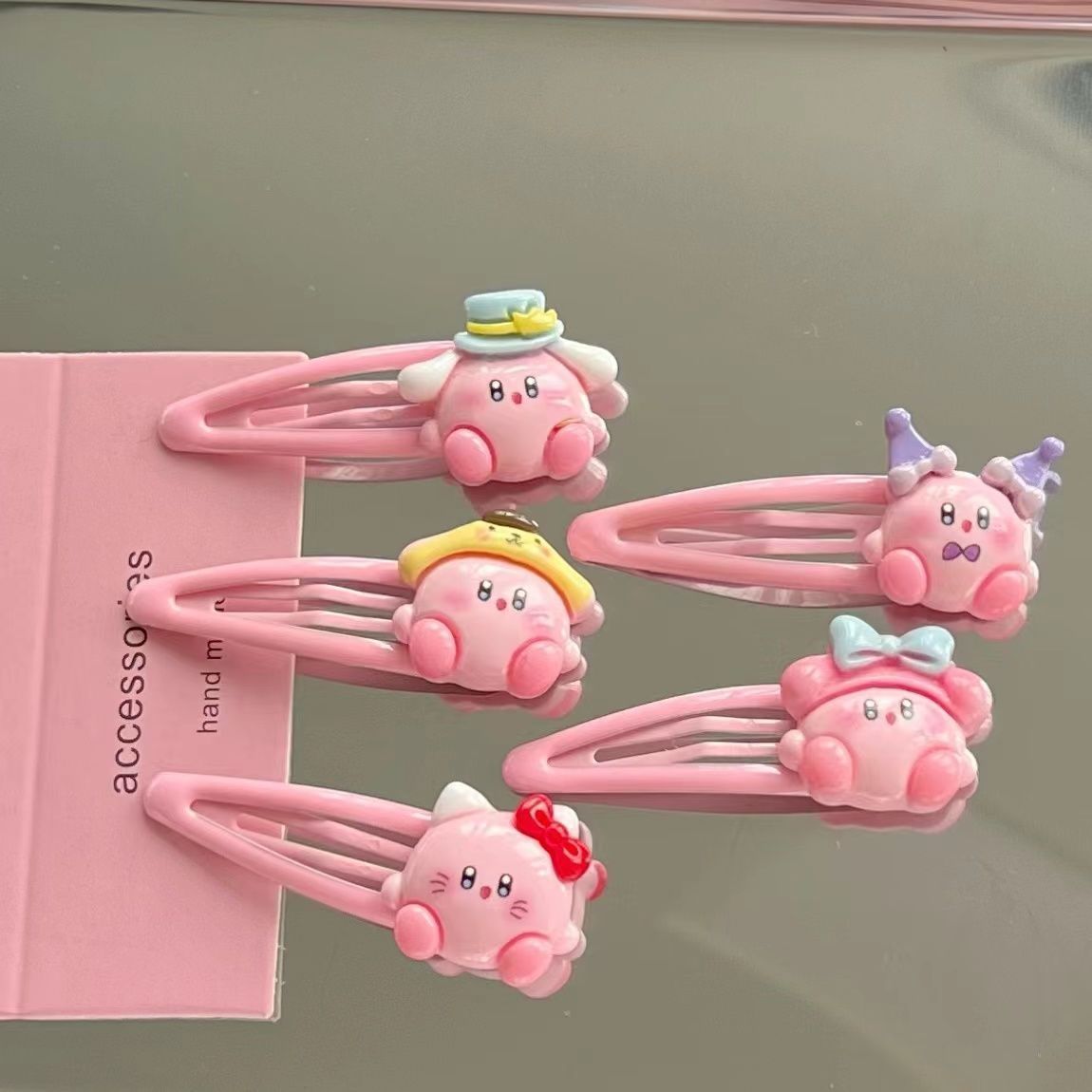 1~10pcs Cute Kirby BB Hair Cli - Hair Bundles recension och pris