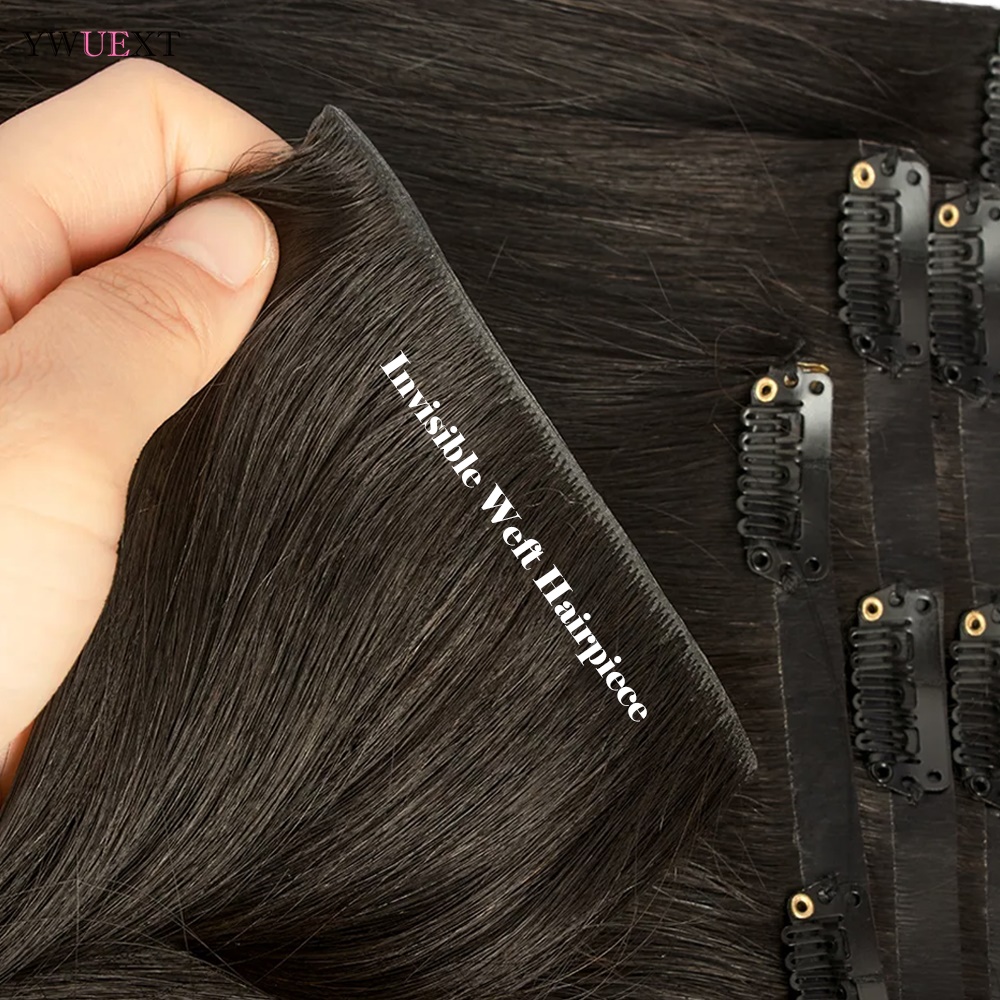 Invisible Clip in Hair Extensi - Seamless Clip In Hair Extensions Human Hair recension och pris
