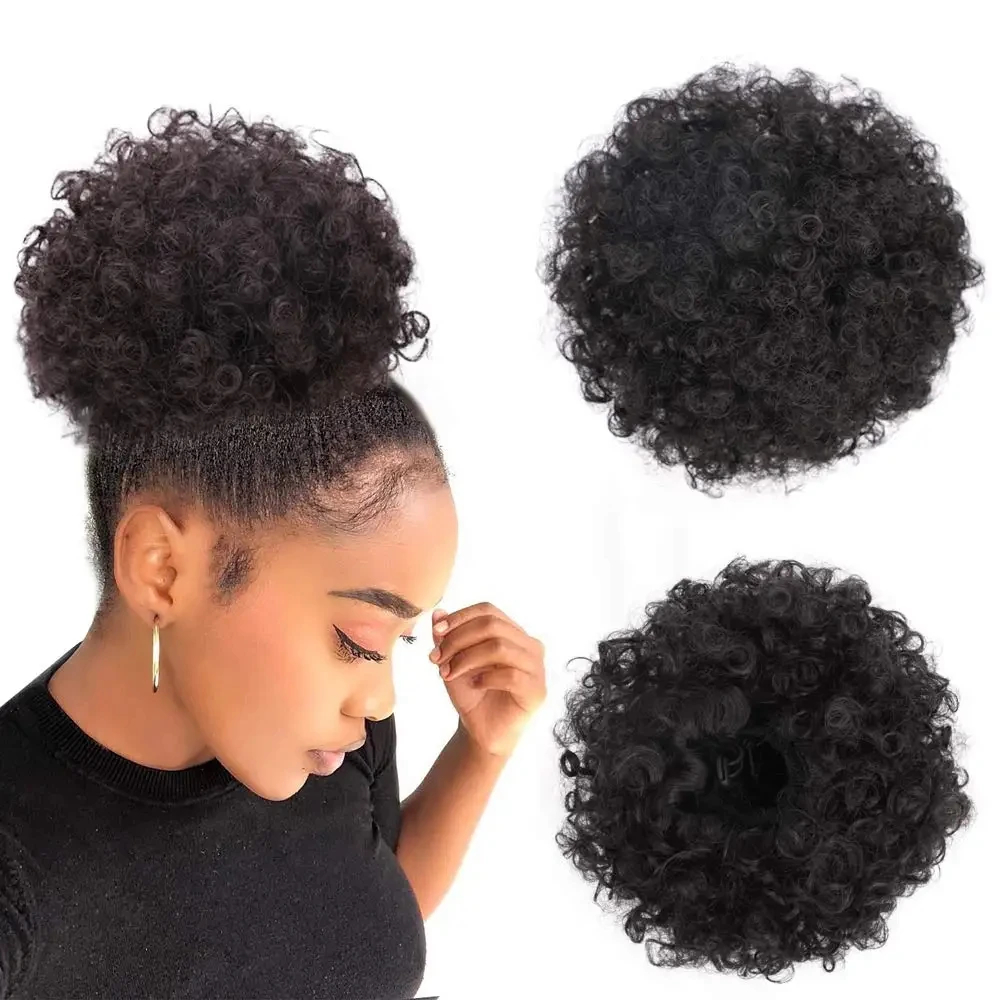 Afro Puff Drawstring Ponytail  - Drawstring Afro Curly Puff Ponytail recension och pris