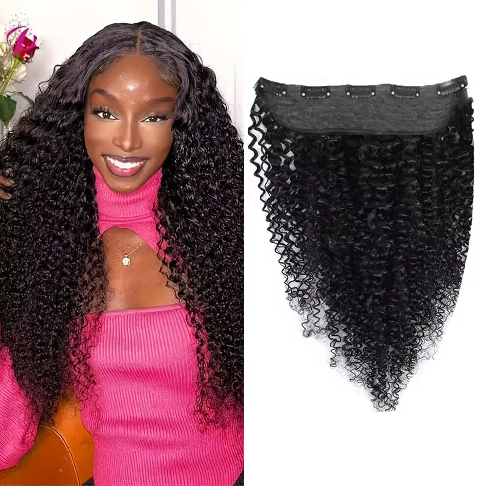 1 Pcs Clips In One Piece Hair  - Seamless Clip In Hair Extensions Human Hair recension och pris