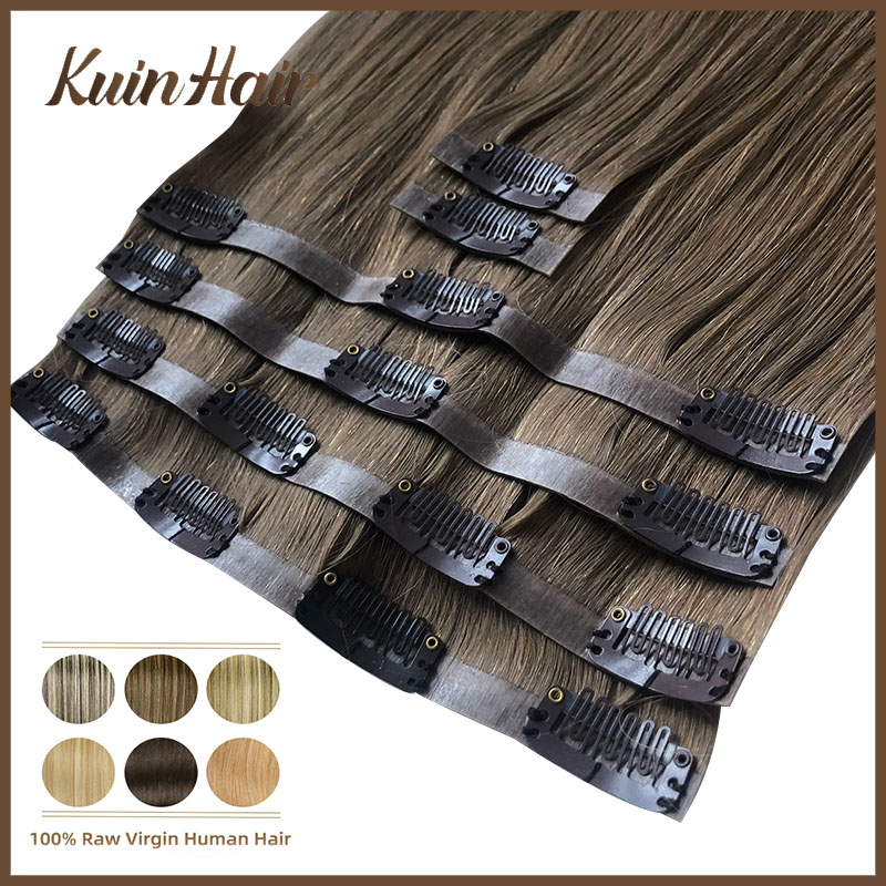 Straight Invisible PU Clip In  - Seamless Clip In Hair Extensions Human Hair recension och pris