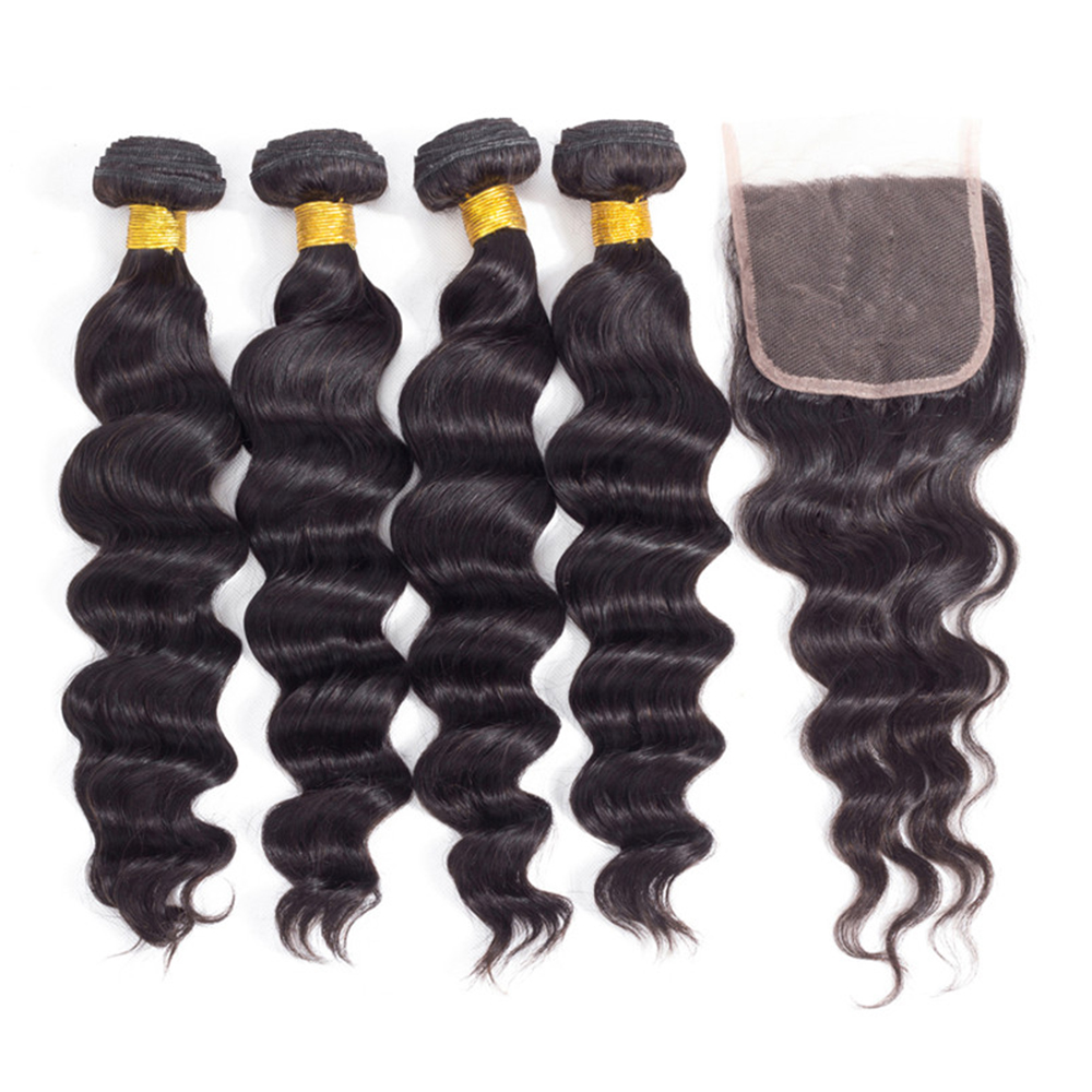 30 Inch Loose Wave Bundles Hum - Deep Wave 3 Bundles With Closure recension och pris