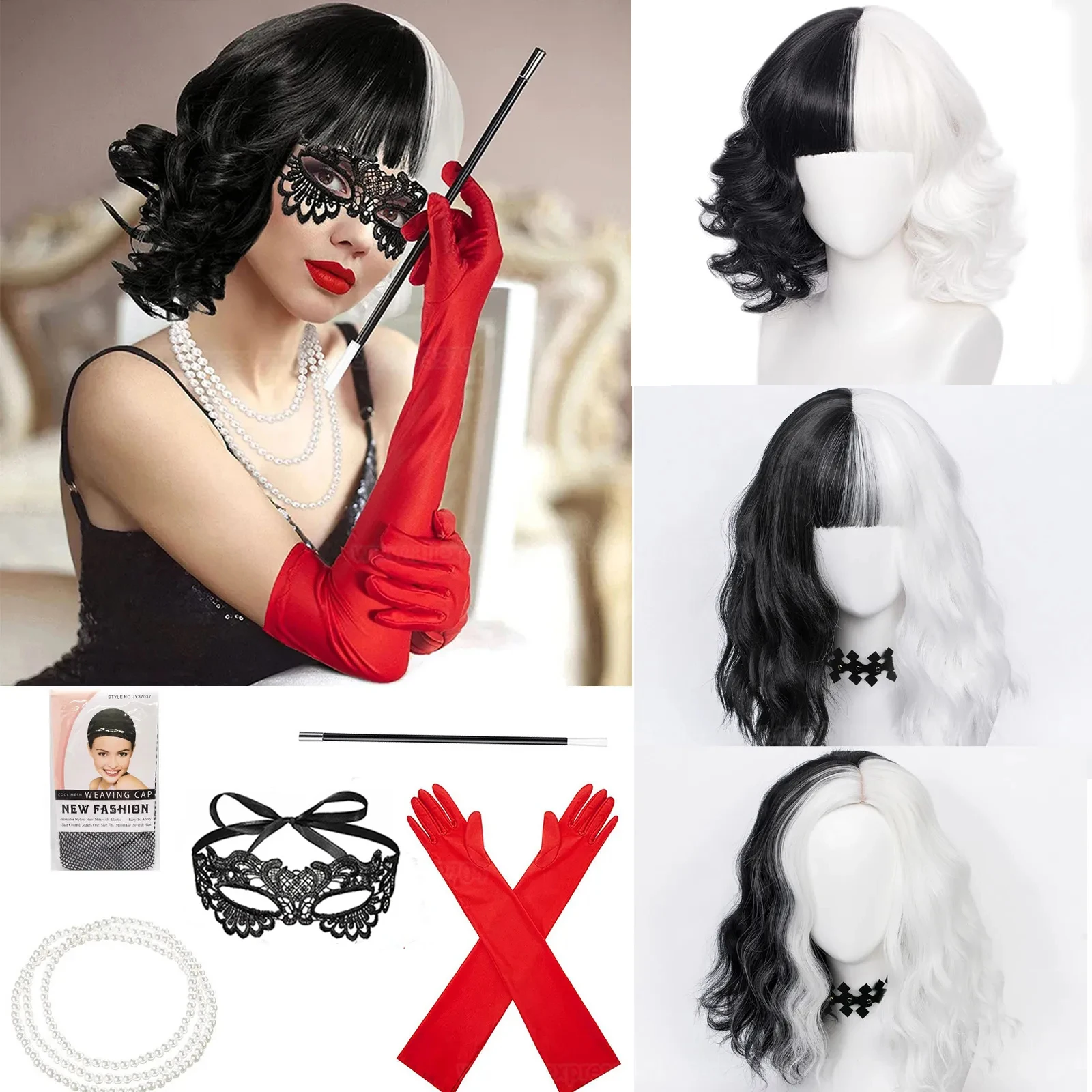 Convention Anime Cruella de Vi - Synthetic Braided Wigs For Black Women recension och pris