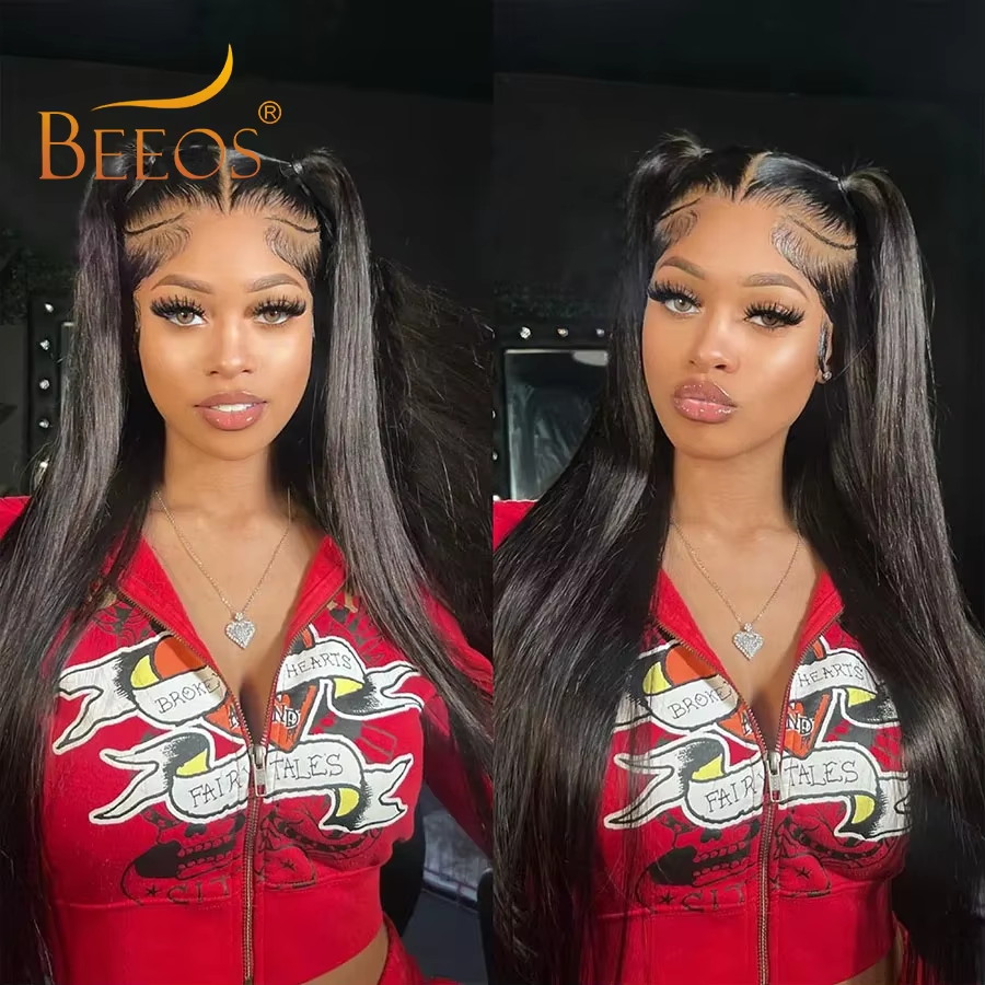 BEEOS Ultra Fitted 13X6 HD Tra - Hd Lace Frontal Wig Human Hair Pre Plucked recension och pris