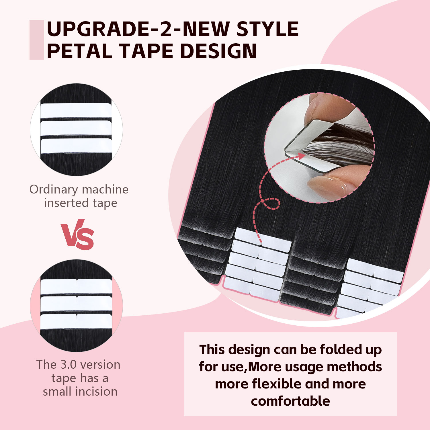 Sweetmet Invisible Tape in Hai - Invisible Tape In Extensions Real Hair recension och pris