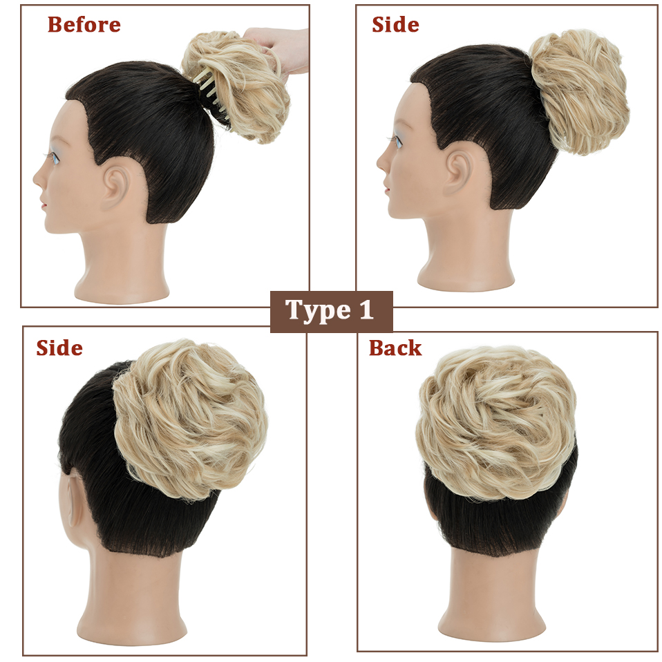Benehair Messy Hair Bun Synthe - Claw Clip Messy Bun Hair Piece recension och pris