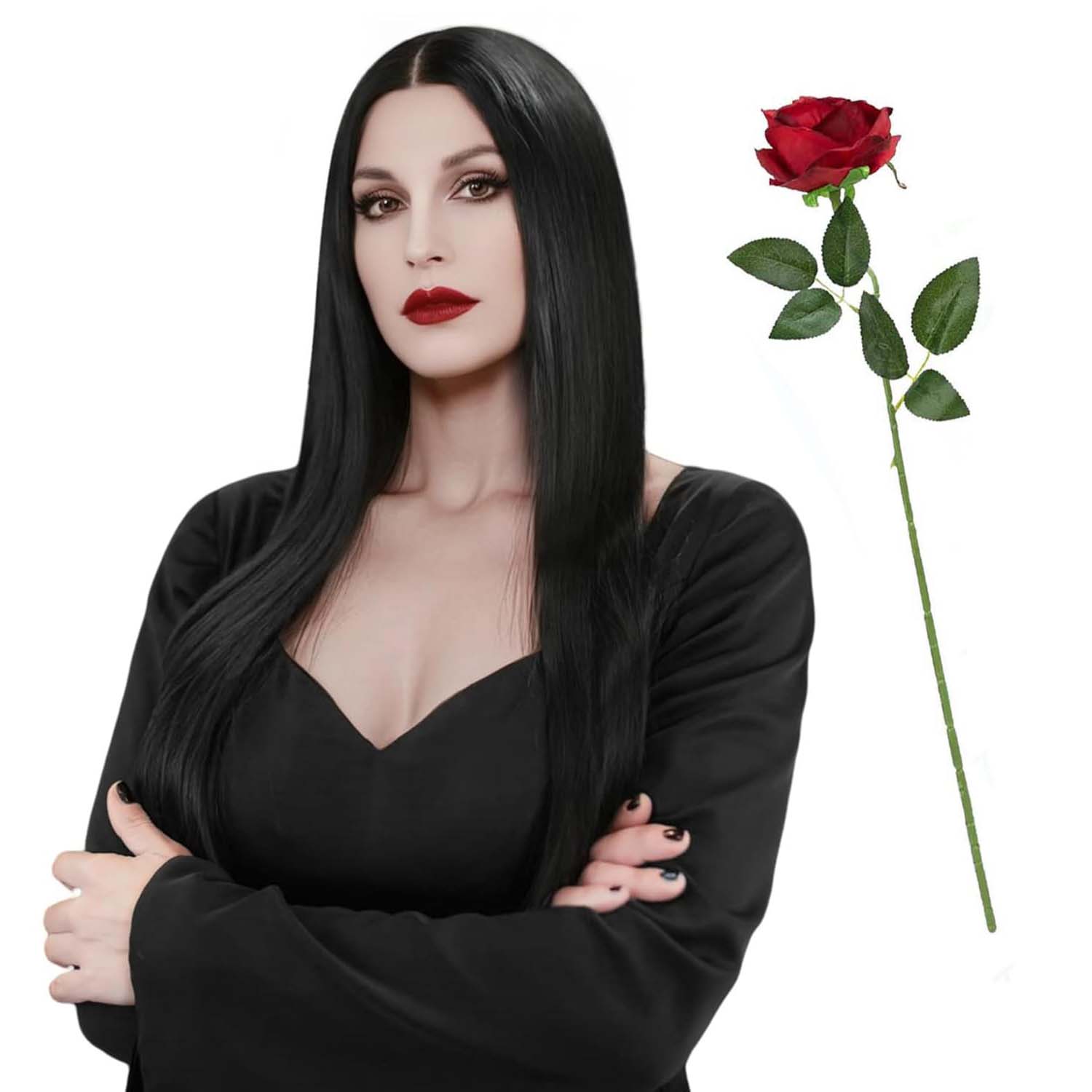 Synthetic Long Black Wig for W - Synthetic Braided Wigs For Black Women recension och pris