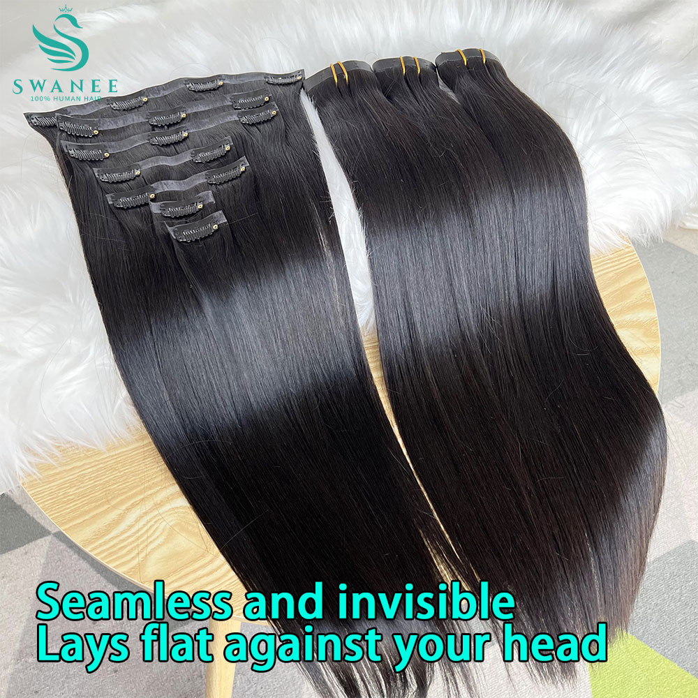 15A 100% Human Hair Extenion N - Seamless Clip In Hair Extensions Human Hair recension och pris