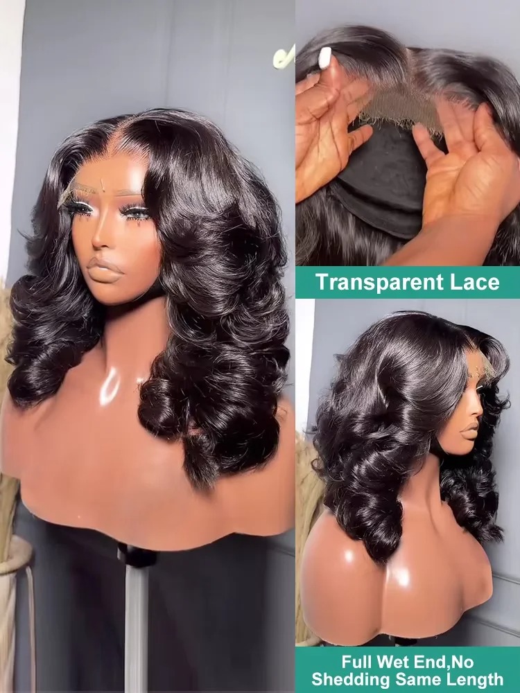 Body Wave Bob Wig Human Hair 1 - Glueless Wear And Go Human Hair Wig recension och pris