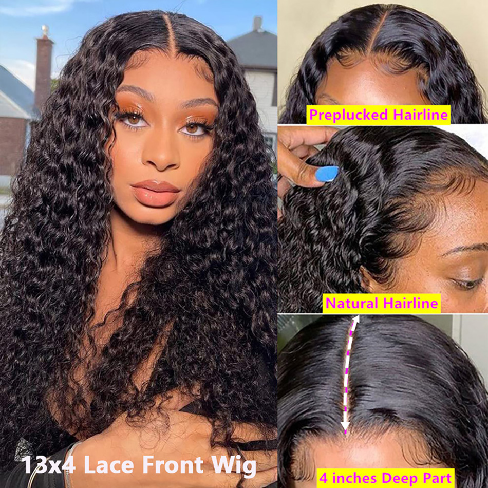 Loose Deep Wave 13x6 Hd Lace F - Human Hair Wigs recension och pris