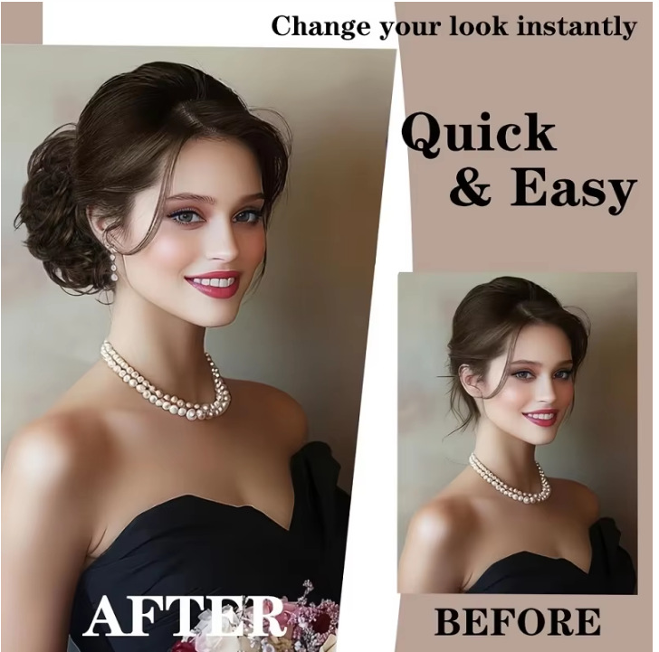 Claw Clip Curly Hair Bun Exten - Claw Clip Messy Bun Hair Piece recension och pris