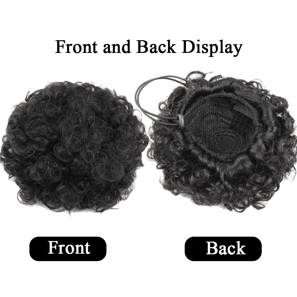 Afro Puff Drawstring Ponytail  - Drawstring Afro Curly Puff Ponytail recension och pris