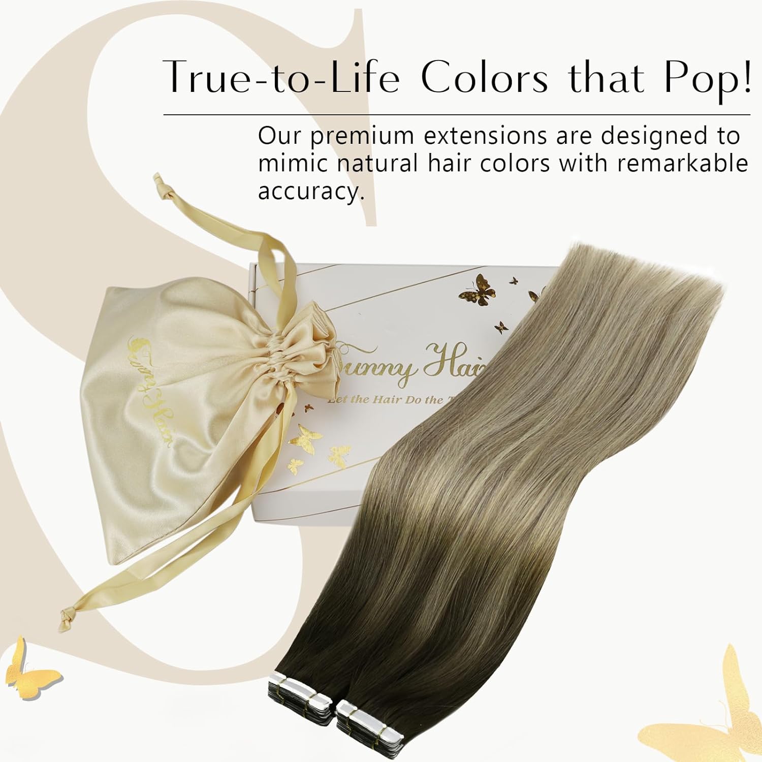 VeSunny Tape in Hair Extension - Invisible Tape In Extensions Real Hair recension och pris