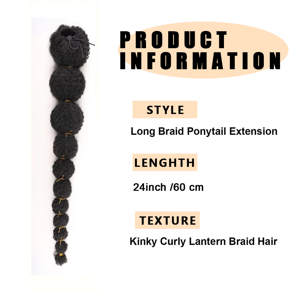 Kinky Afro Puff Ponytail Exten - Drawstring Afro Curly Puff Ponytail recension och pris
