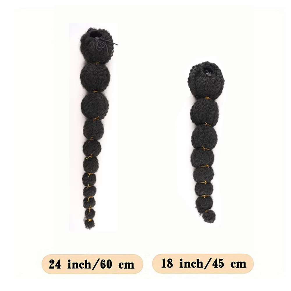 Kinky Afro Puff Ponytail Exten - Drawstring Afro Curly Puff Ponytail recension och pris