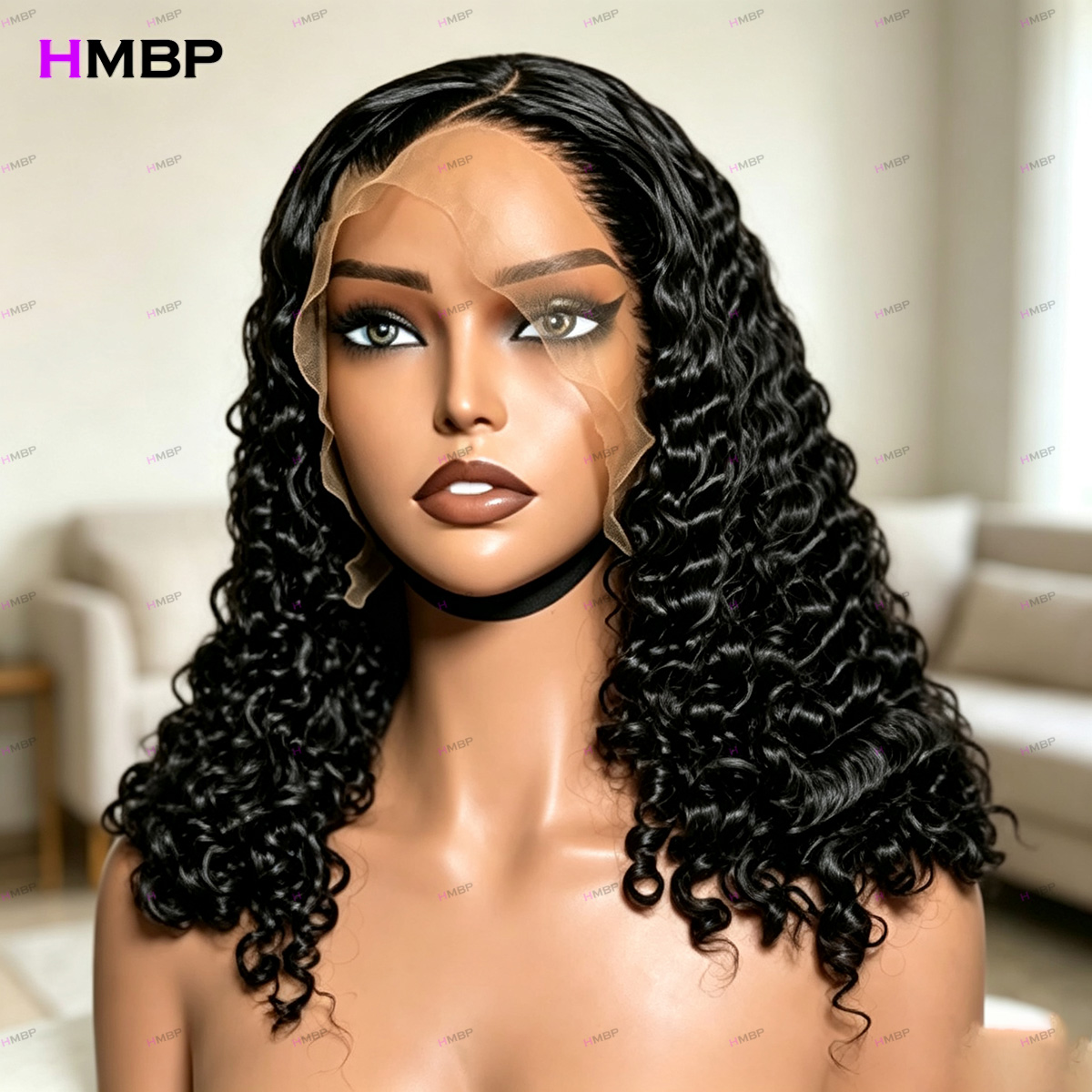 7x7 HD Lace Frontal Water Wave - Hd Lace Frontal Wig Human Hair Pre Plucked recension och pris
