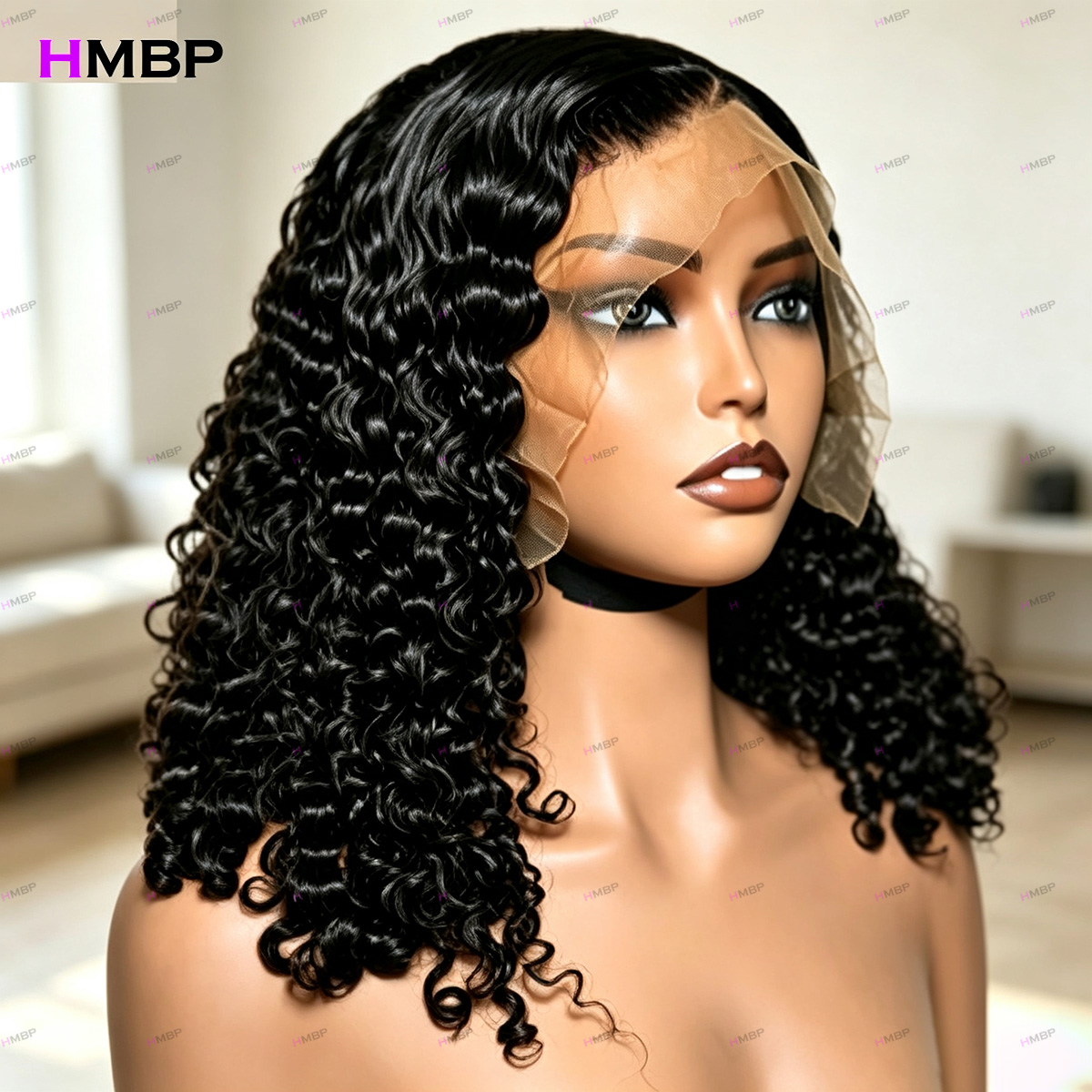 7x7 HD Lace Frontal Water Wave - Hd Lace Frontal Wig Human Hair Pre Plucked recension och pris