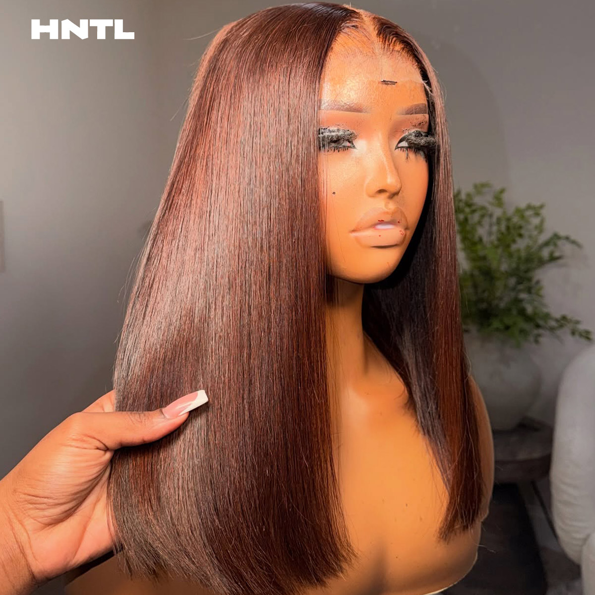 Glueless Wear and Go Brown Col - Pre Parted 13X4 Lace Front Bob Wig recension och pris
