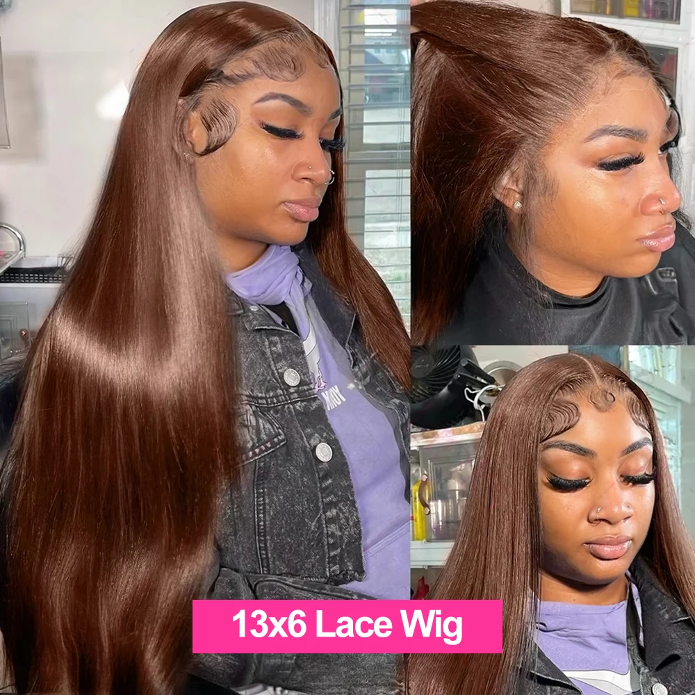 Chocolate 13x4 HD Lace Front W - Lace Front Wigs recension och pris