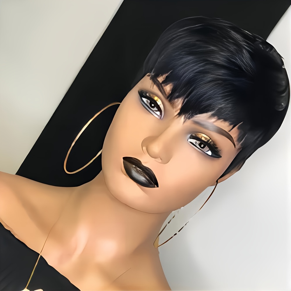 Short Pixie Wig Human Hair Lay - Short Pixie Cut Wig Human Hair Cheap recension och pris