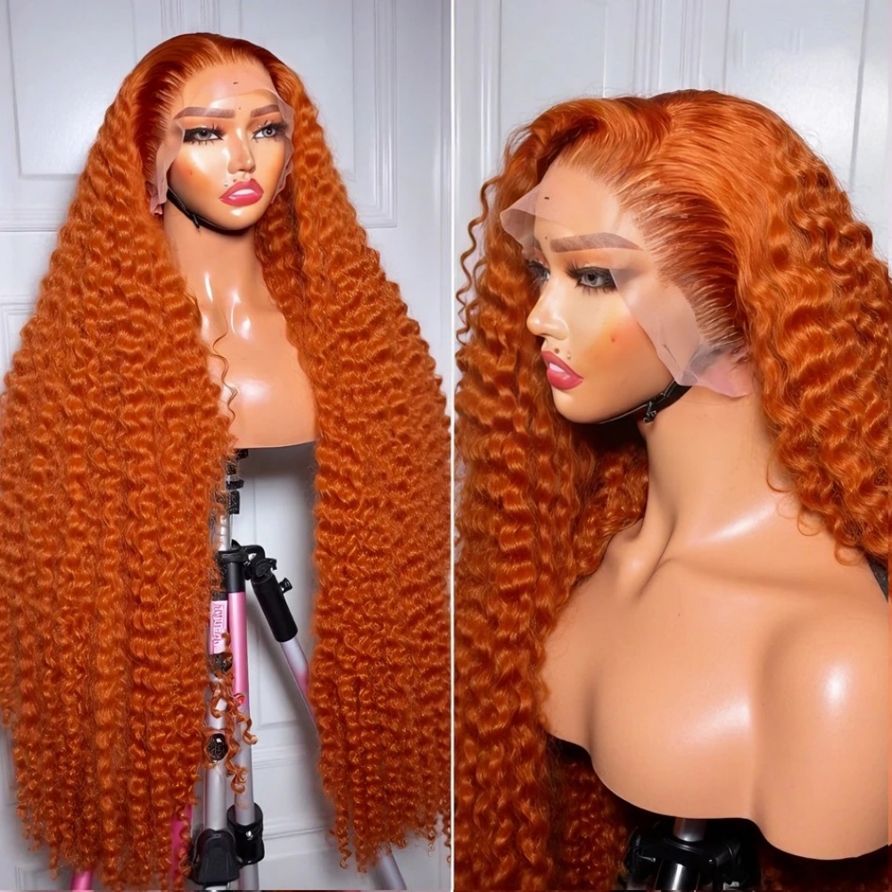 200% Density Ginger Orange Dee - Lace Front Wigs recension och pris