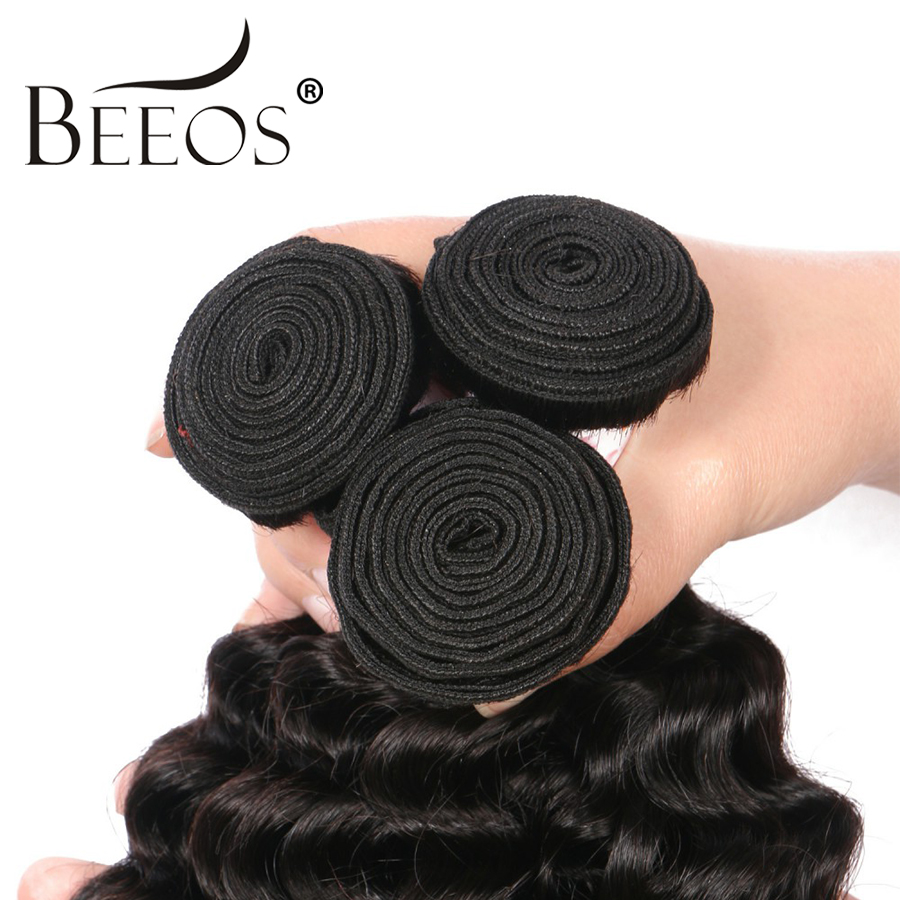 BEEOS Natural Deep Wave Bundle - Deep Wave 3 Bundles With Closure recension och pris