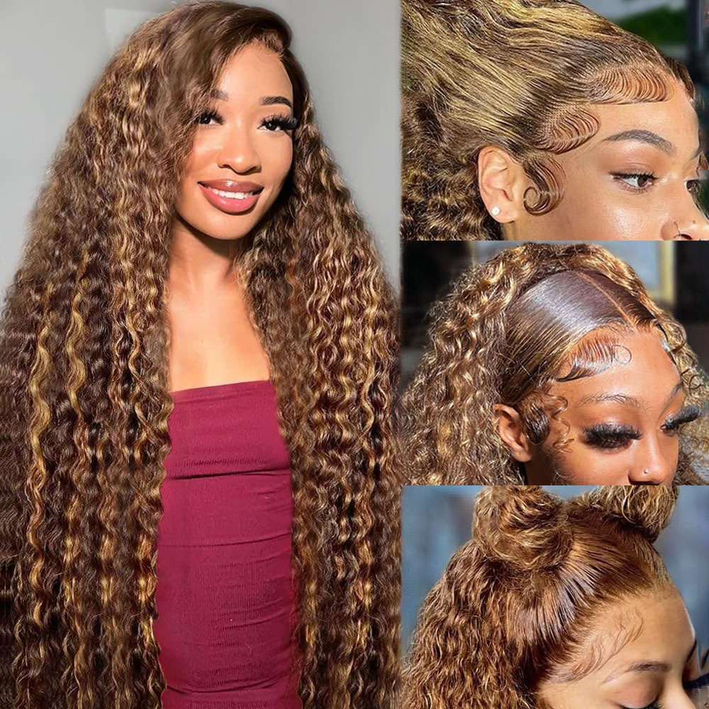 36 Inch Deep Wave P4/27 Highli - Lace Front Wigs recension och pris