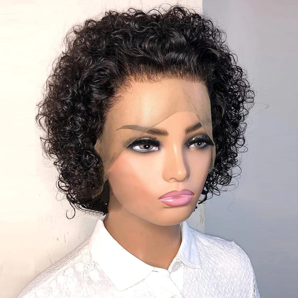 Pixie Cut Wigs 13x4 Pixie Curl - Short Pixie Cut Wig Human Hair Cheap recension och pris