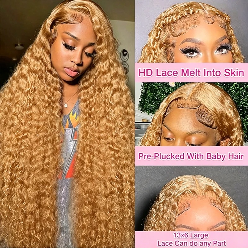 34 38Inch Honey Blonde Wig Hum - Lace Front Wigs recension och pris