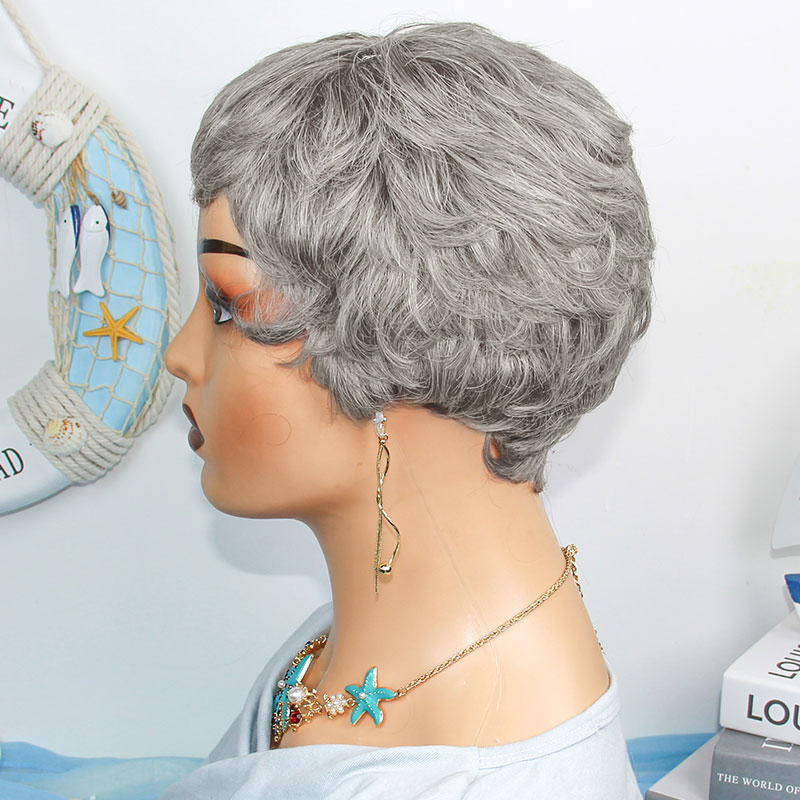 Short Straight Human Hair Wigs - Short Pixie Cut Wig Human Hair Cheap recension och pris
