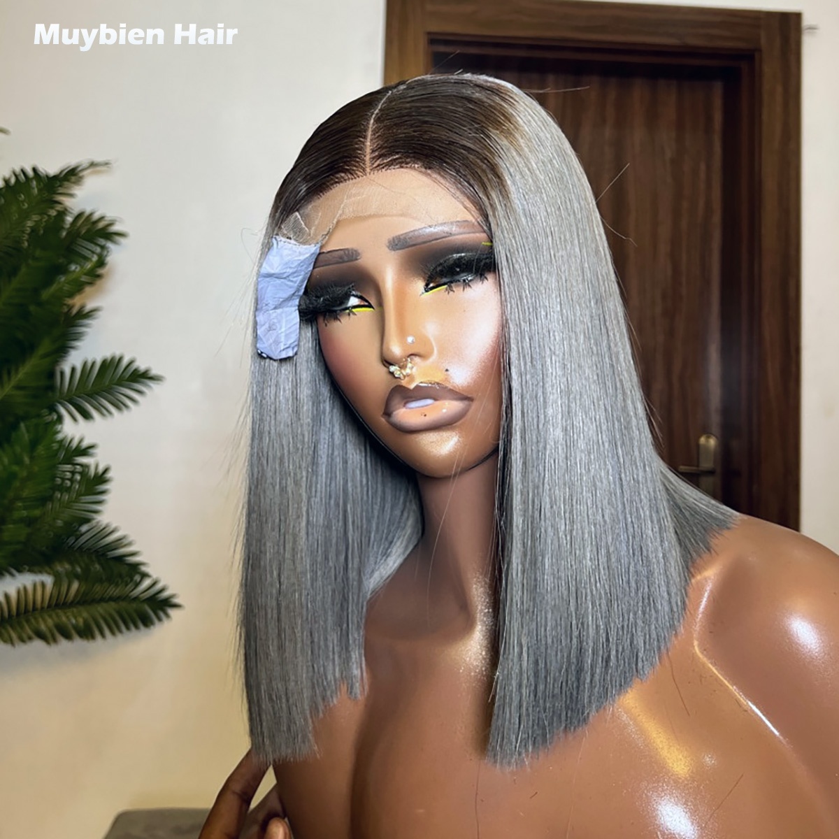 Super Double Drawn Bone Straig - Glueless Wear And Go Human Hair Wig recension och pris