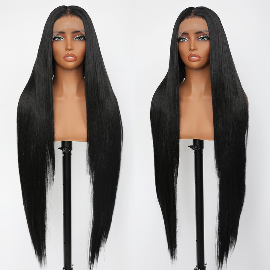 Dixtefo Real Hair Straight Lac - Lace Front Wigs recension och pris